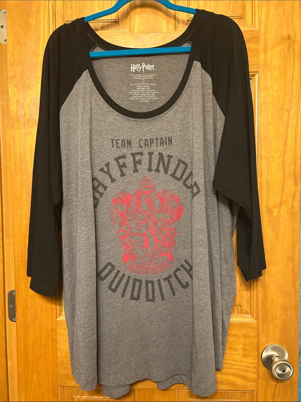 Torrid Harry Potter Gryffindor raglan tee size 5 5x